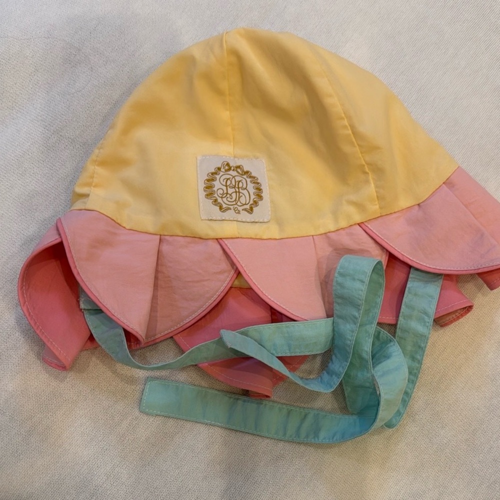 The Beaufort Bonnet Company Yellow and Pink Layered Hat